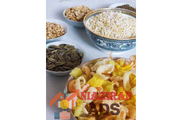 پک تنقلات سالم و ژیمی،برنجک و گندمک،شاهدانه، بادام پرک،مغز تخمه،پفک هندی بدون روغن و….